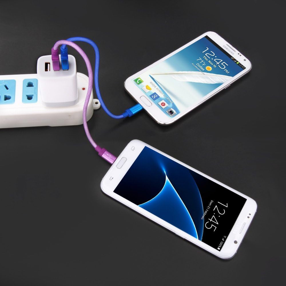 USB Wall Charger,  2Pack Wall Plug 3-Port USB Charging Station 3.1A Power Adapter Multi Port Quick Charger Block Cube for Iphone 17 16 15 14 13 12 11 Pro XS MAX 8 Ipad Samsung Galaxy S25 S24 S23