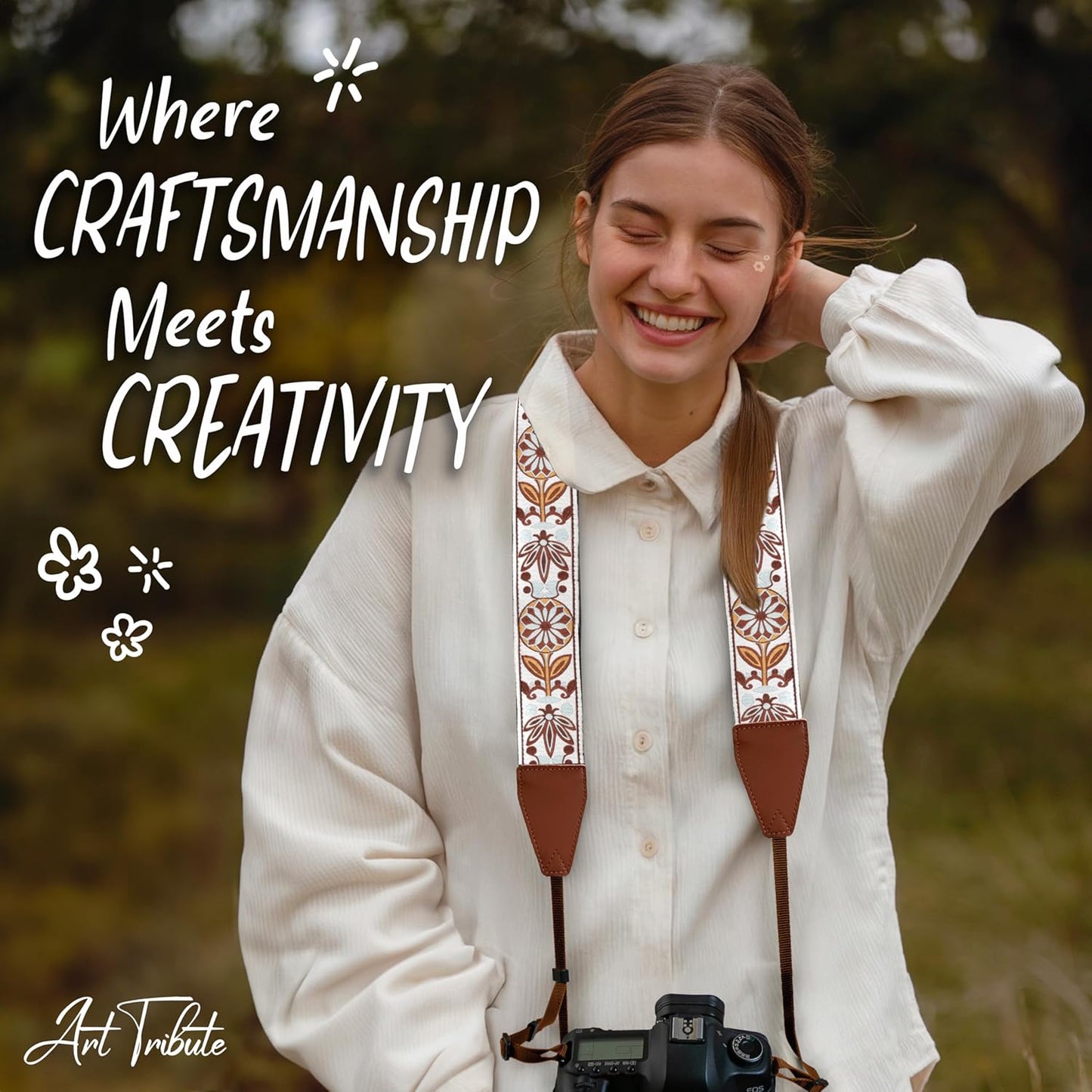 Camera Strap for All DSLR and Mirrorless Cameras. Add Your Name or Initials Make It a Personalized Gift