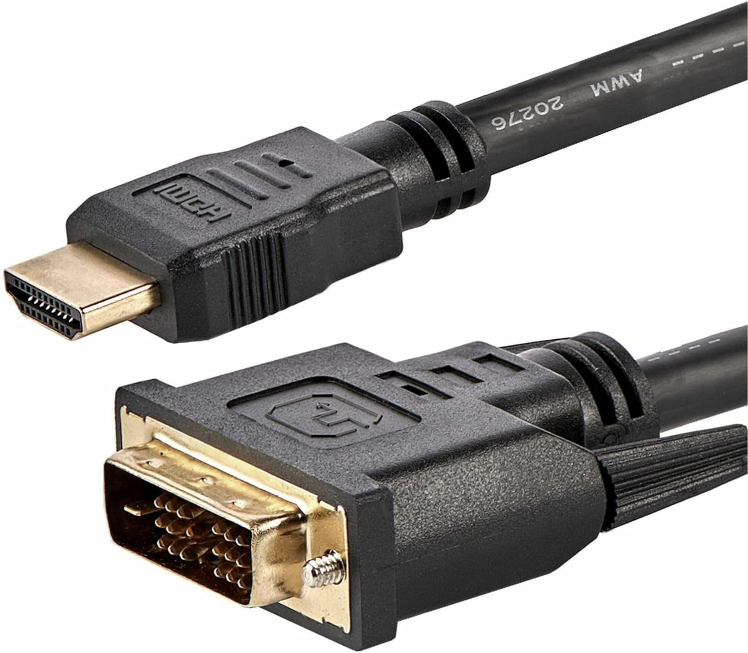 .Com 6Ft HDMI to DVI D Adapter Cable - Bi-Directional - HDMI to DVI or DVI to HDMI Adapter for Your Computer Monitor (HDMIDVIMM6)