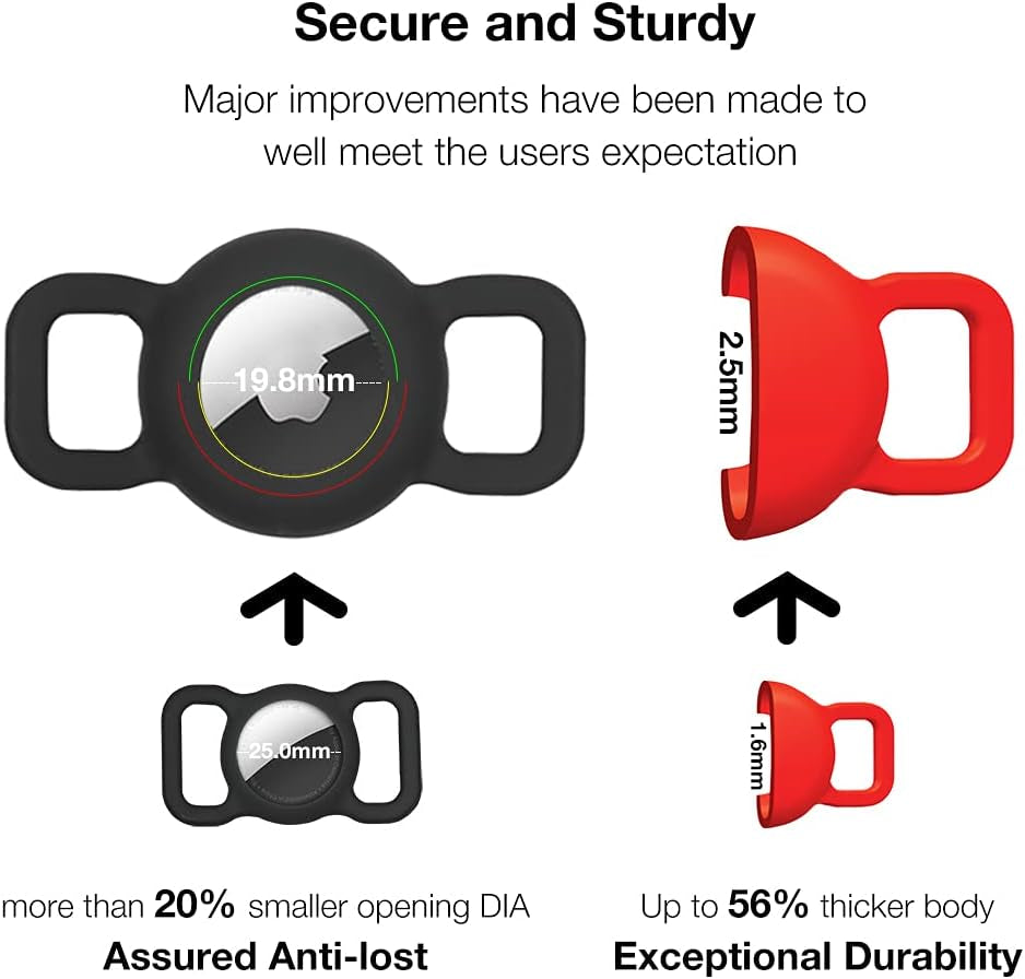 Airtag Holder for Cat, Air Tag Case for Cat Collar and Small Dog Collar