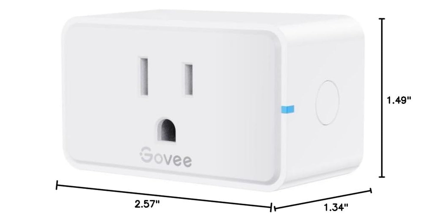 Smart Plug 15A, Wifi Bluetooth Outlets 4 Pack Work with Alexa and Google Assistant, Wifi Plugs with Multiple Timers,  Home APP Group Control Remotely, No Hub Required, ETL&FCC Certified