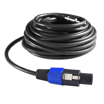 2Pcs 10 Feet Professional Speakon to Speakon Cables Wire Speaker Audio Amplifier Cord 7Mm with Twist Lock
