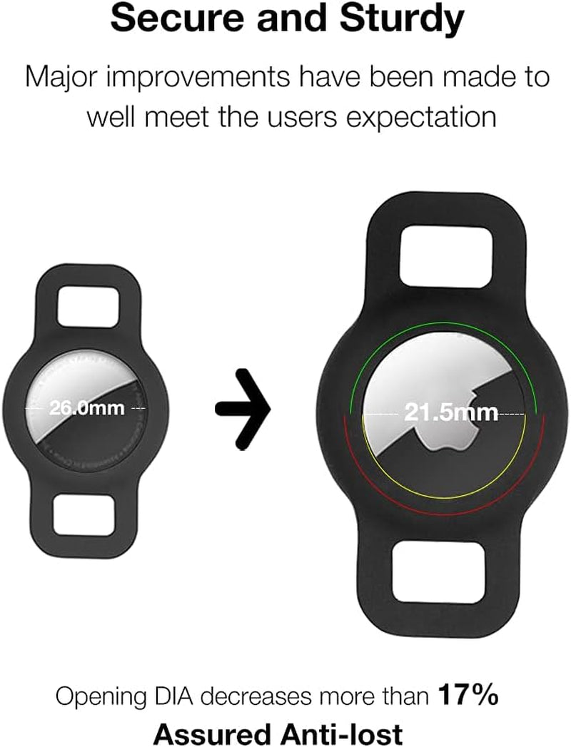 Airtag Holder for Cat, Air Tag Case for Cat Collar and Small Dog Collar