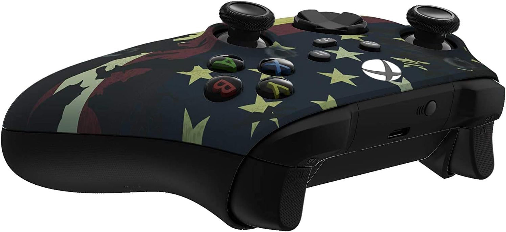 Wireless Controller for Microsoft Xbox Series X/S & Xbox One - Custom Soft Touch Feel - Custom Xbox Series X/S Controller (X/S US Flag)