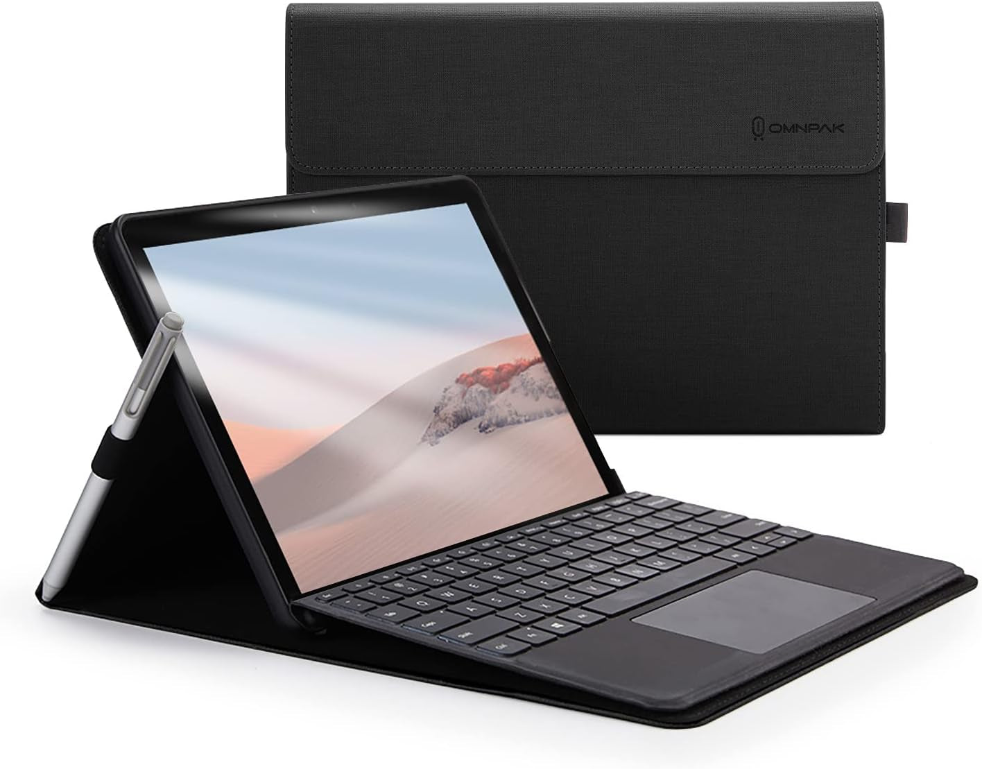 Protective Case for Surface Go 4 2023/Go 3 2021/Go 2 2020/Go 2018 with Stylus Holder, Multiple Angle Slim Lightweight Cover, Compatible with Type Cover Keyboard（Keyboard Not Included）